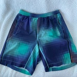 Mens Lululemon Pace Breaker Shorts Multi-color Size Medium 9”